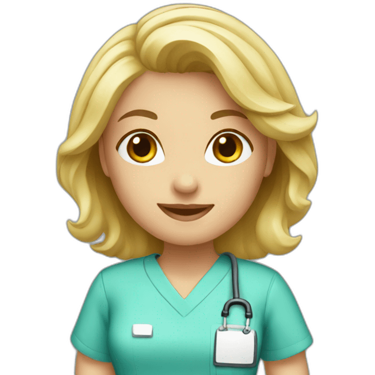 nurse blond emoji