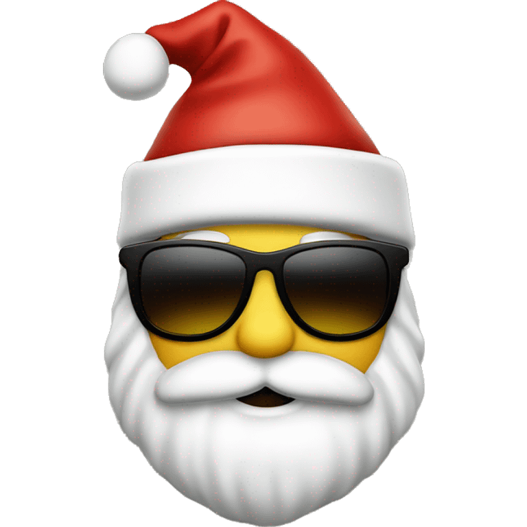 Santa mit Sonnenbrille emoji