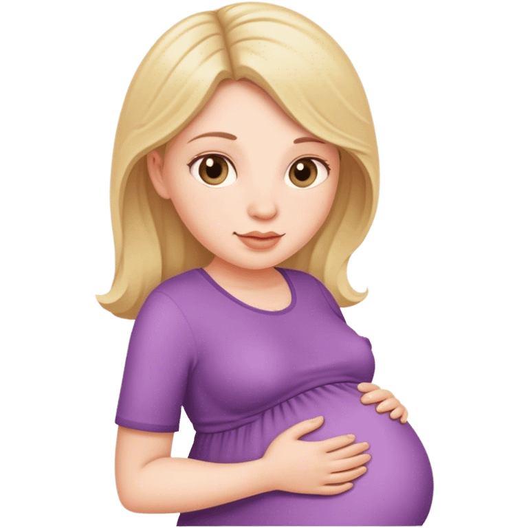 Pregnant white women emoji