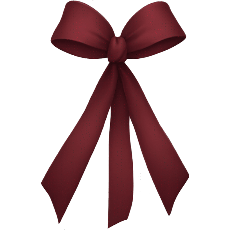 Dark red bow emoji