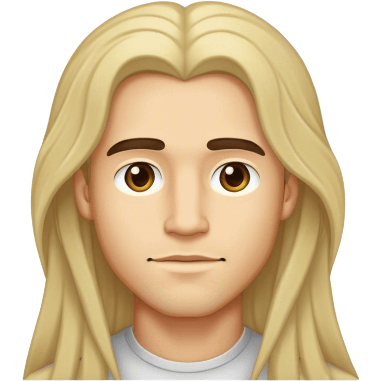 Long hairs avatar male emoji