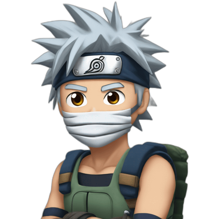 Kakashi et Naruto et Luffy emoji