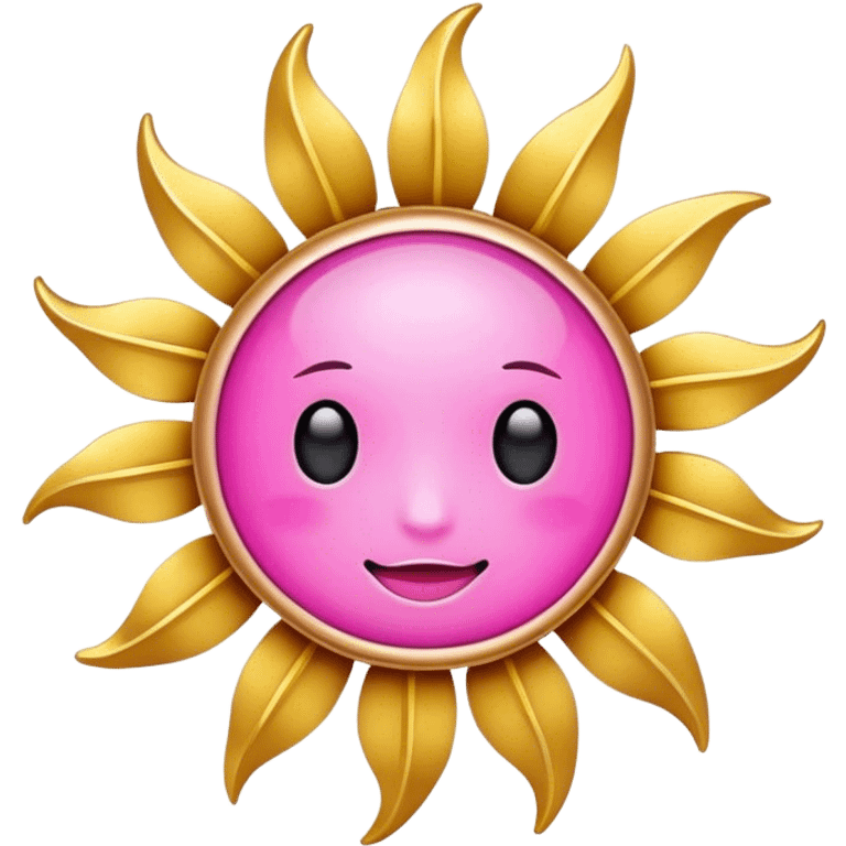 Solar pink gold emoji