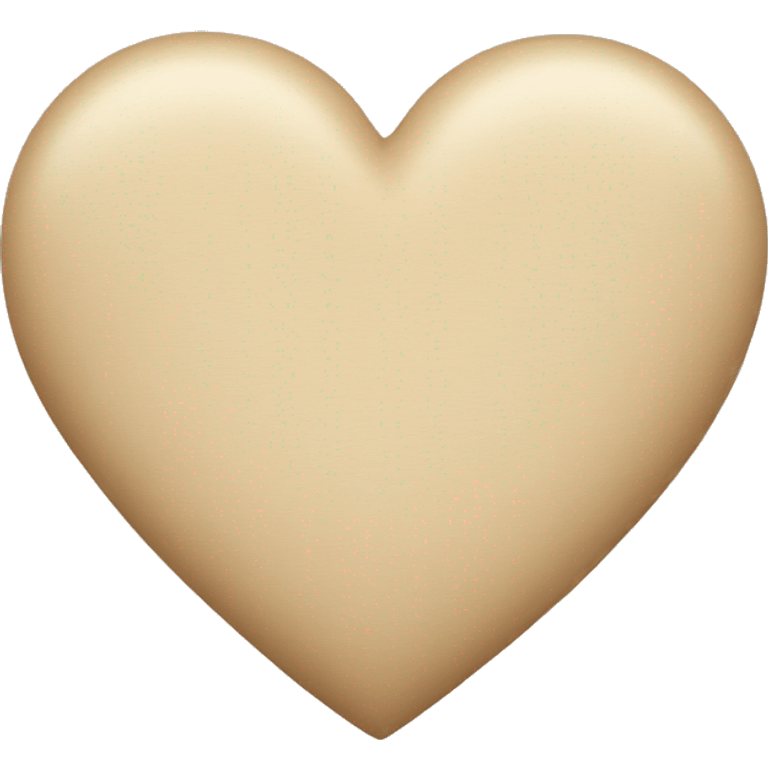 Beige heart emoji