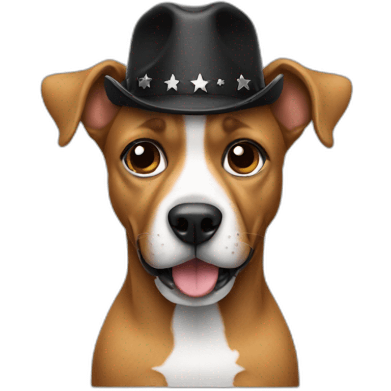 Dog rockstar emoji