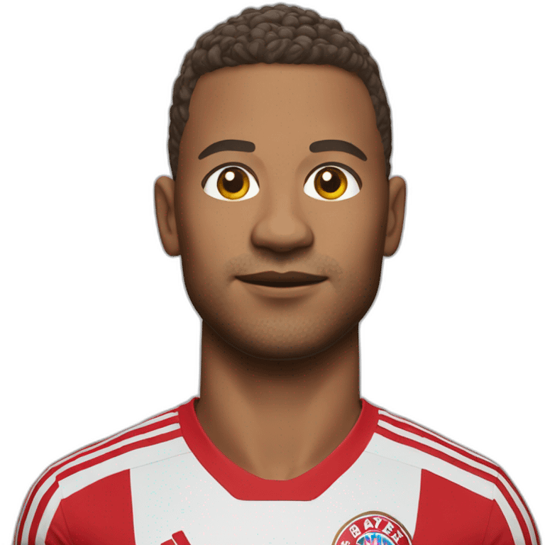 bayern münchen player running big head full figure emoji