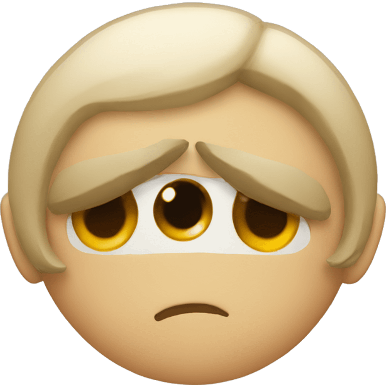 una carita con un ojo tapada como que te entendi emoji