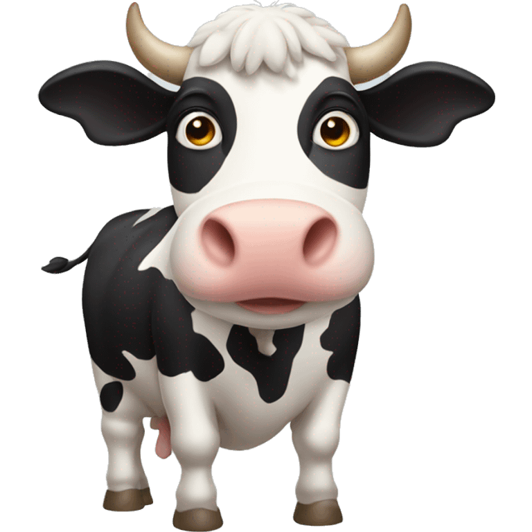 A cow with long wings emoji