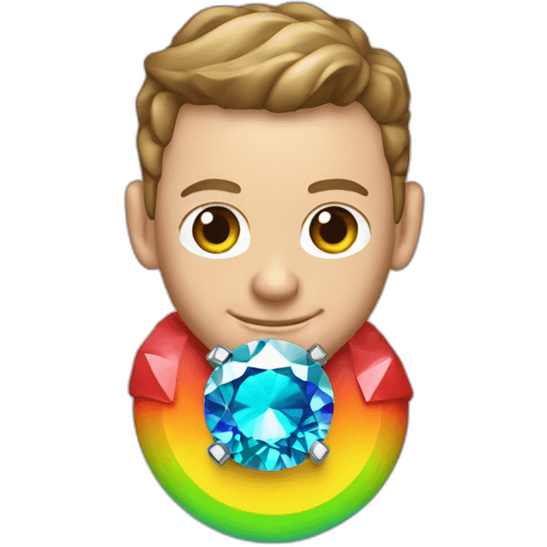 Jonathan Toews as rainbow diamond ring emoji