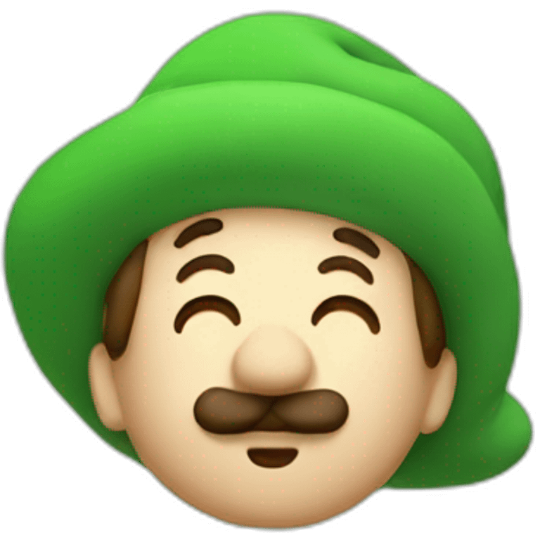 Luigi dreaming emoji