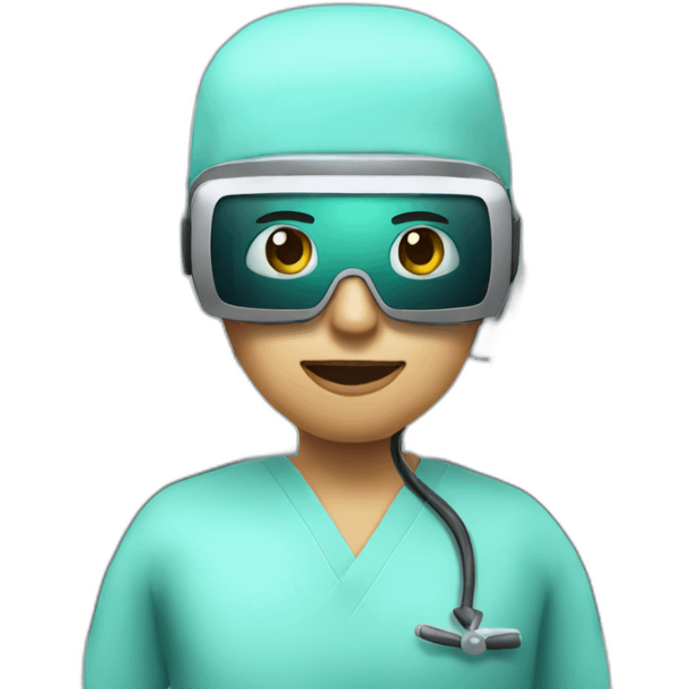 Surgeon-with-virtual-reality-display emoji