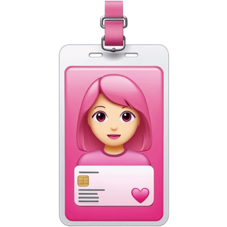 PINK ID CARD emoji