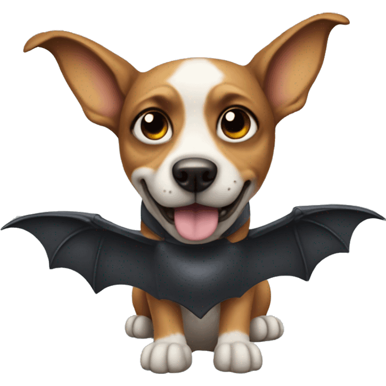 Dog with bat wings emoji