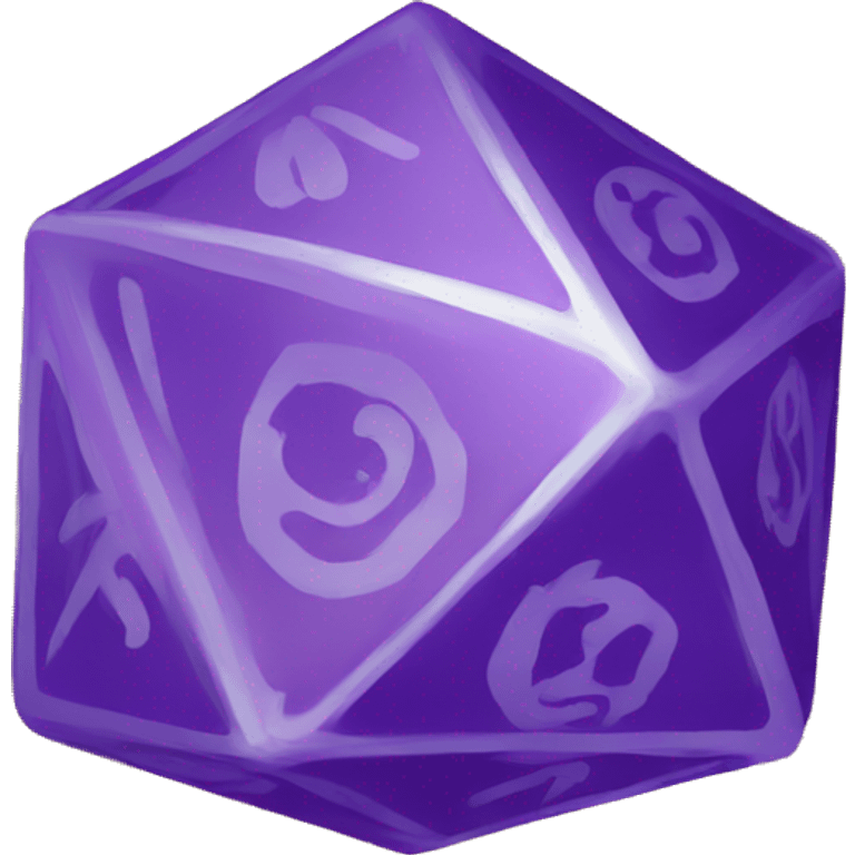 D20 dice emoji