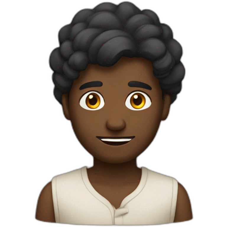 Black hindu man emoji