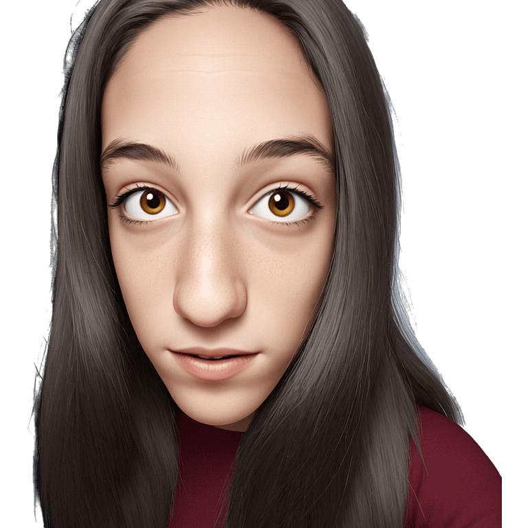 realistic portrait of girl emoji