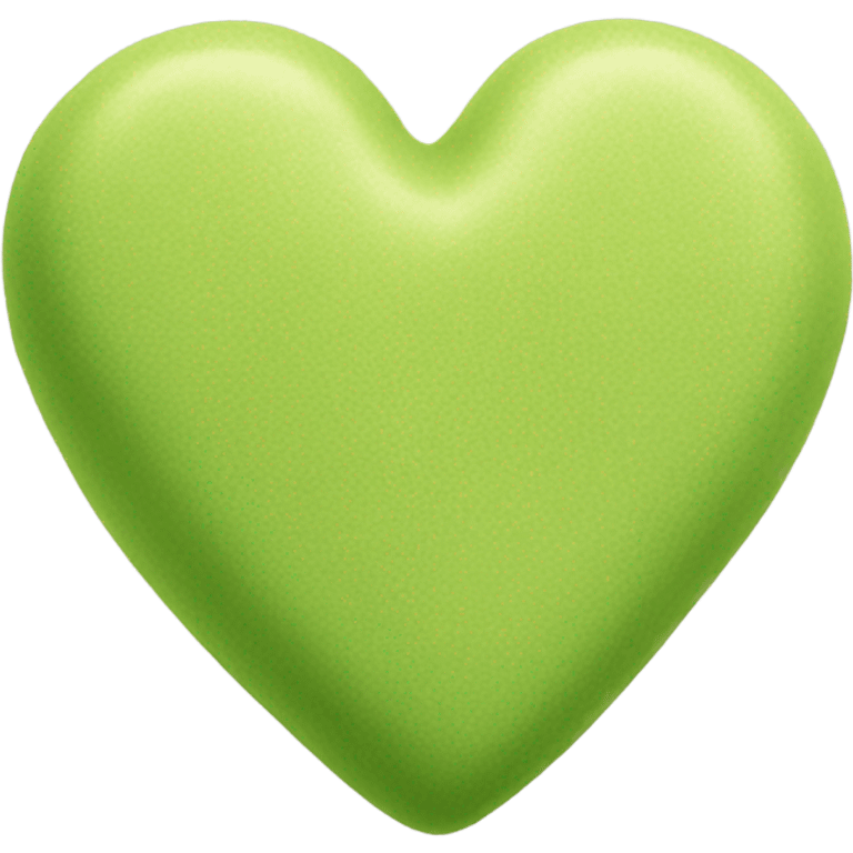 pistachio green Color heart emoji