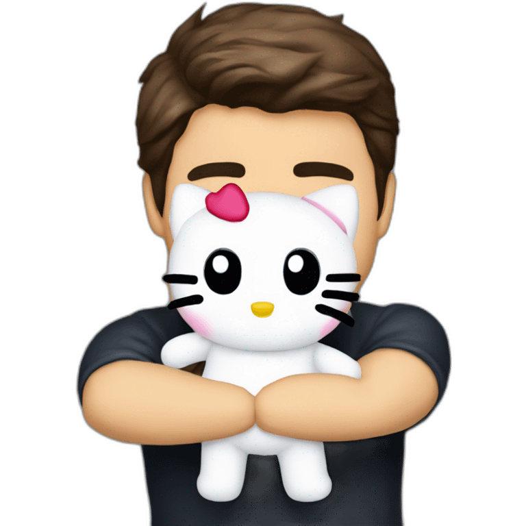 Hello Kitty hugging Tom Cruise emoji