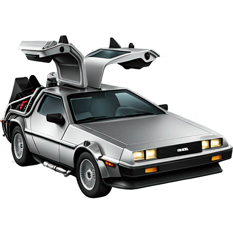 DeLorean Time Machine back to the future emoji