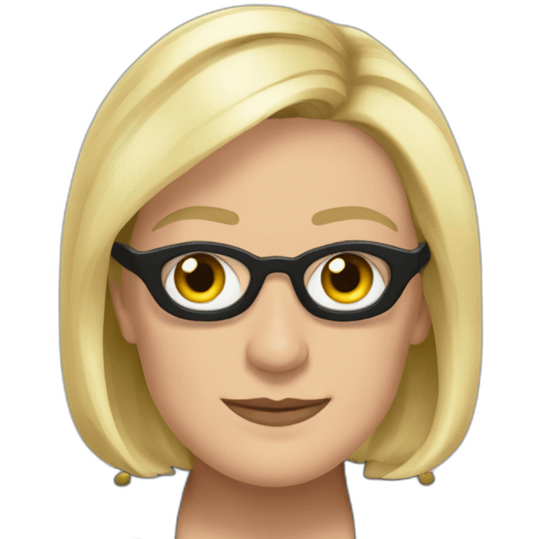 marine le pen noir emoji