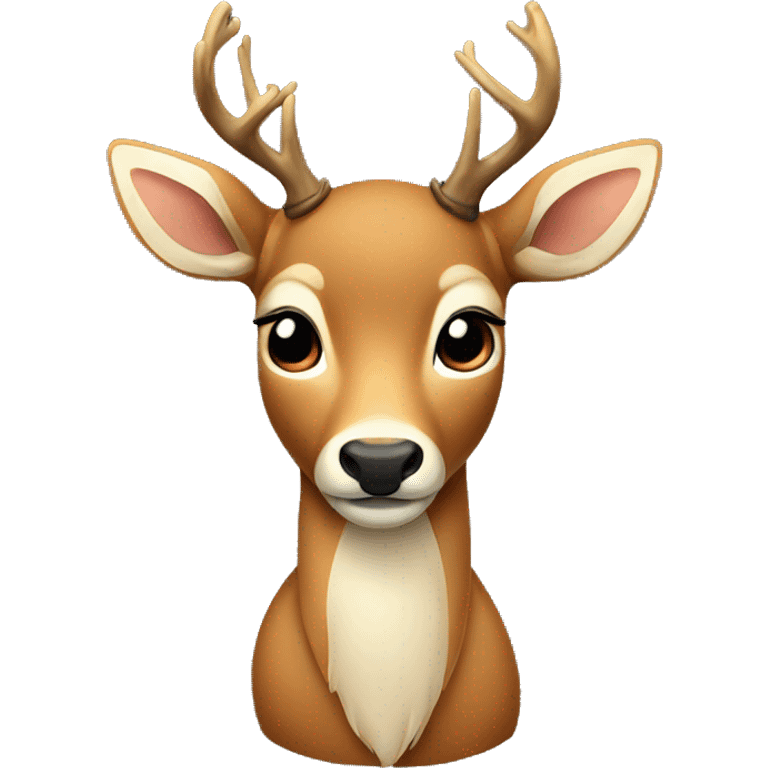 Deer with bow emoji