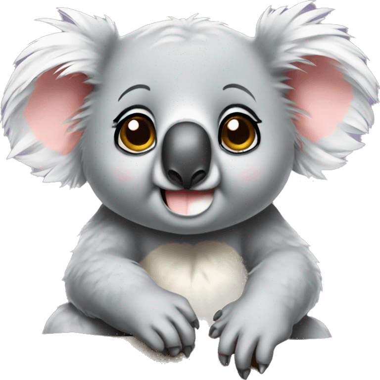 Koala looking cute emoji