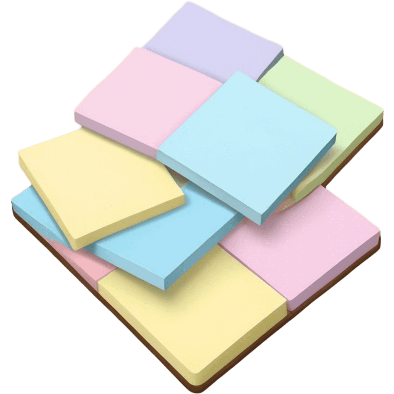 pastel sticky notes emoji