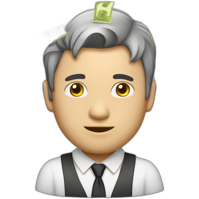 guy in love with money emoji