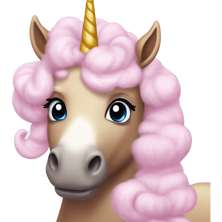 Cotton candy unicorn ￼ emoji