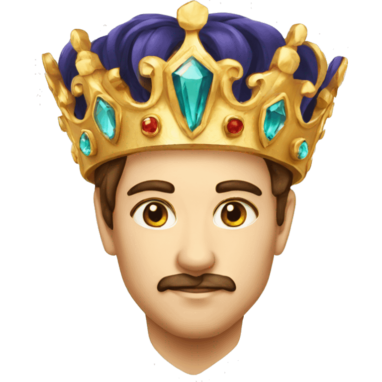 regal gem on white background emoji