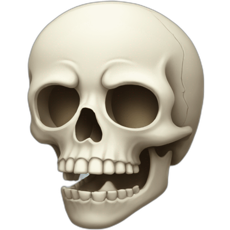 a sad skull emoji