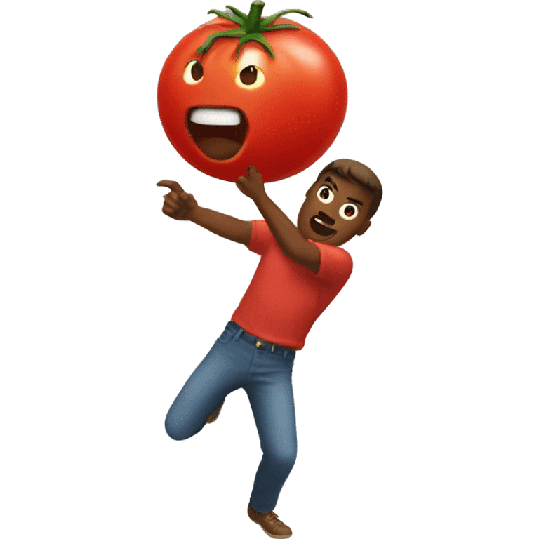 throwing tomato emoji emoji