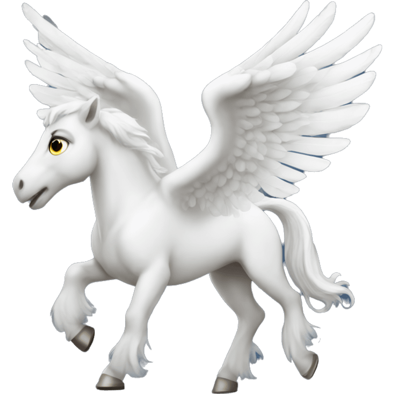 White Pegasus angel emoji