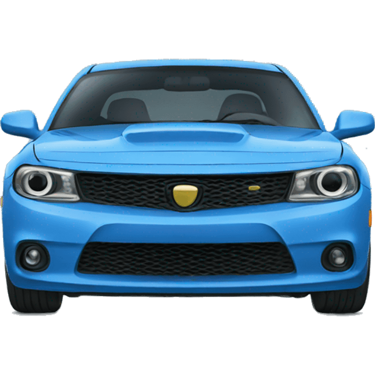 a blue car emoji