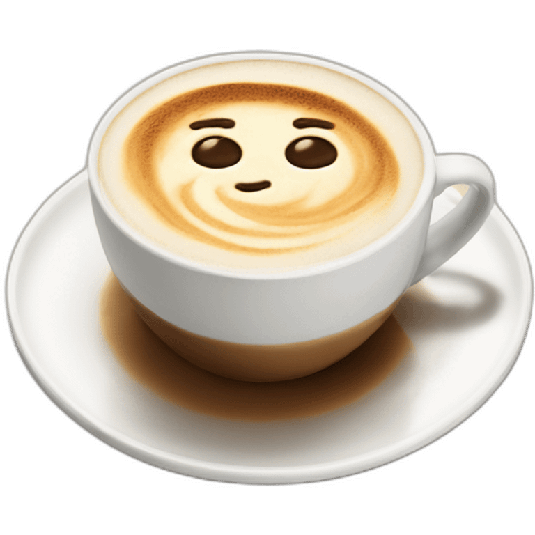 cappucino on counter emoji