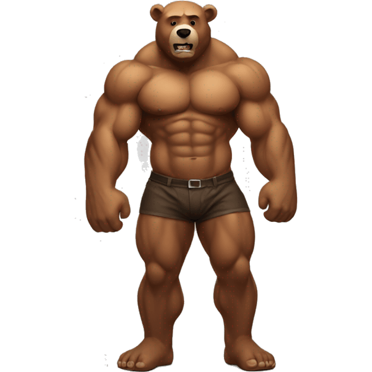 A muscular bear man emoji