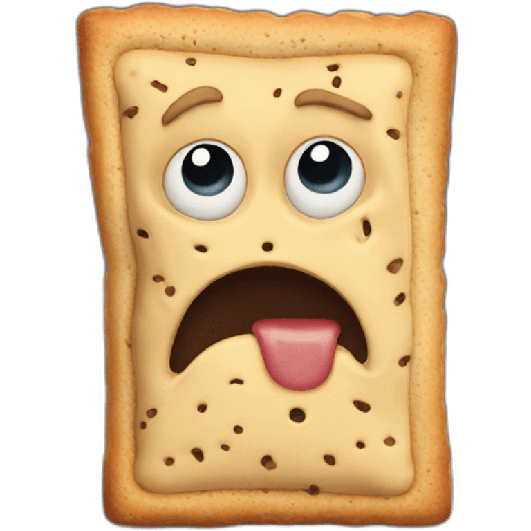 terrified poptart emoji