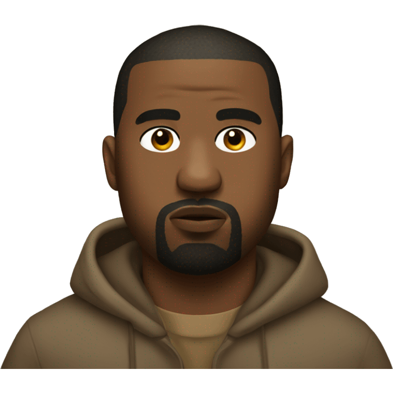 Kanye West as a bear emoji