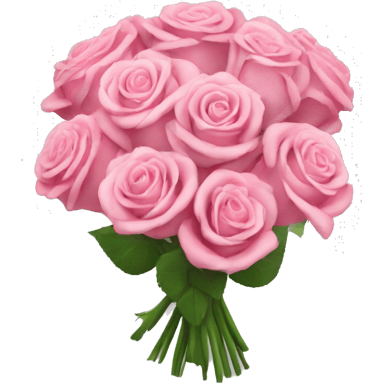 Bouquet of pink roses￼ emoji