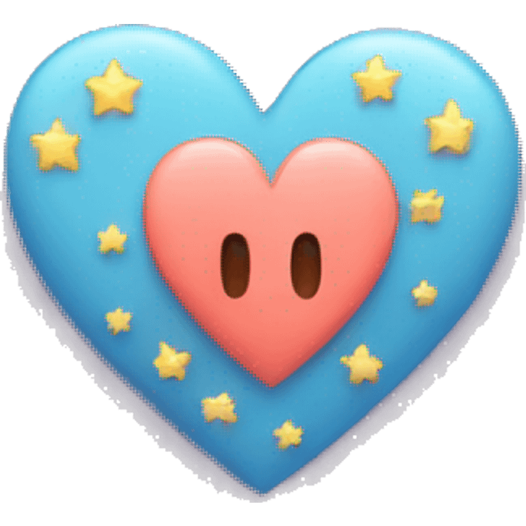 Heart with stars on top emoji