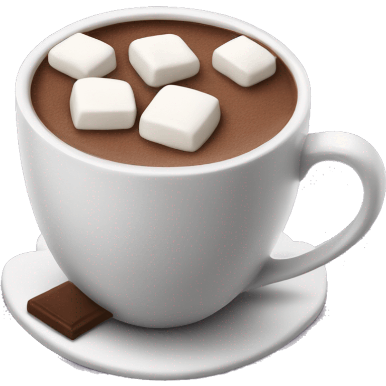 Hot chocolate with marshmellows emoji