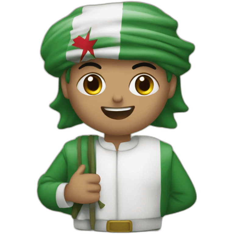 Algérie et Palestine emoji