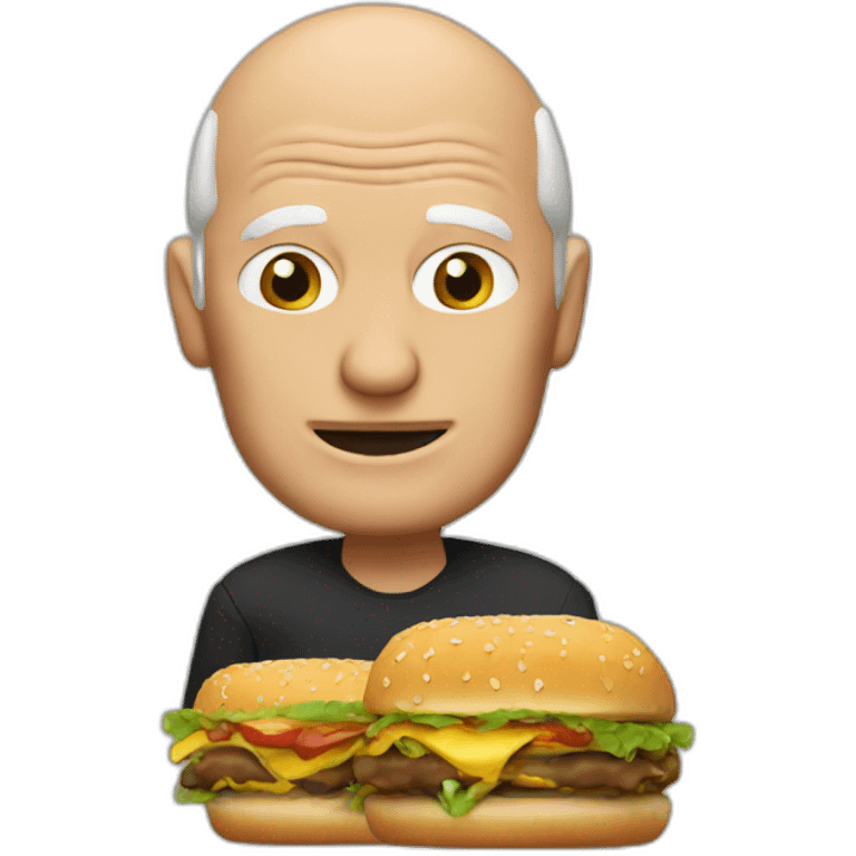 picard eating a hamburger emoji