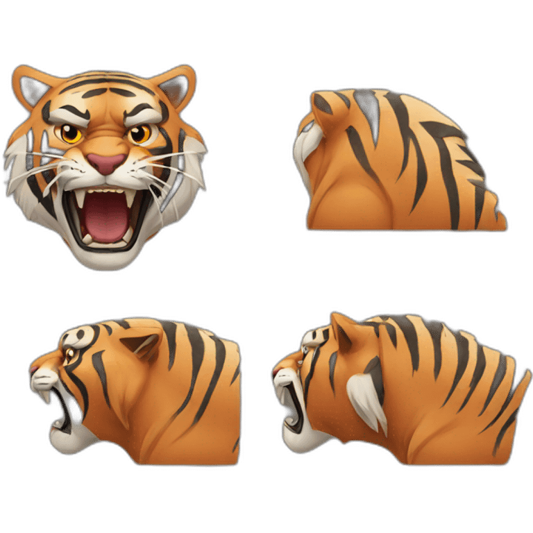 angry- tiger emoji