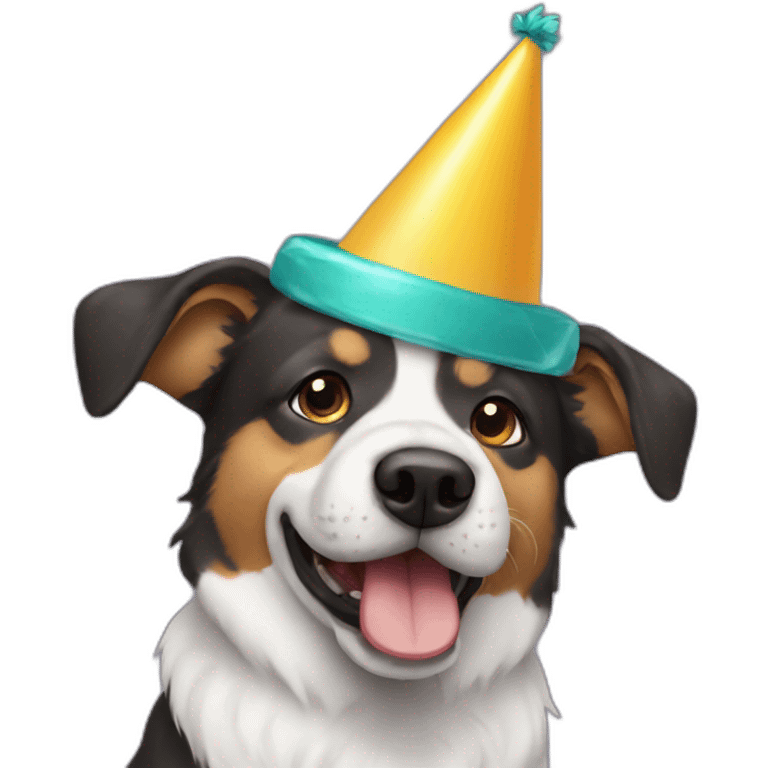 dog in a party hat emoji