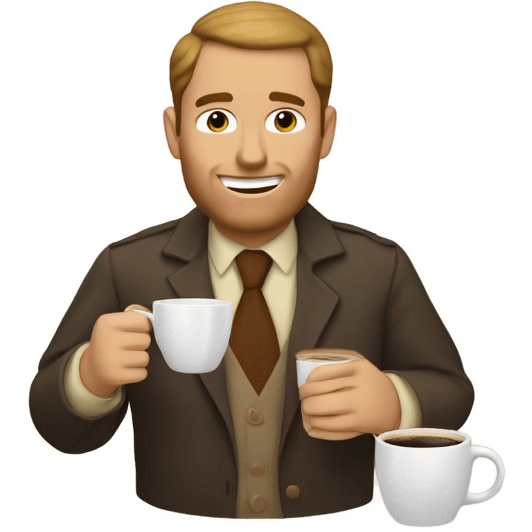 Russell Nelson drinking coffee emoji