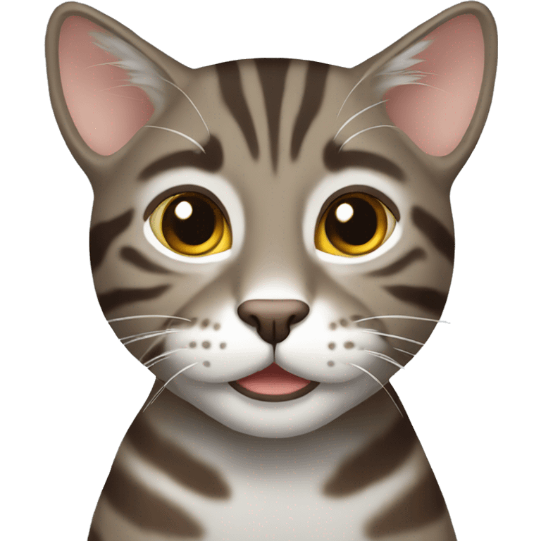 Male brown grey Tabby  emoji