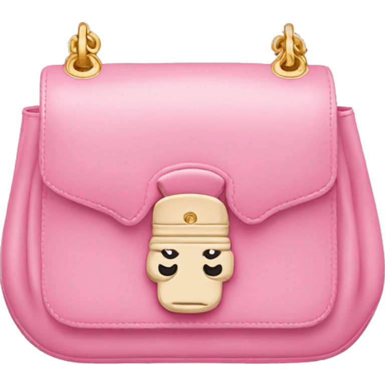 pink and white miumiu bag emoji