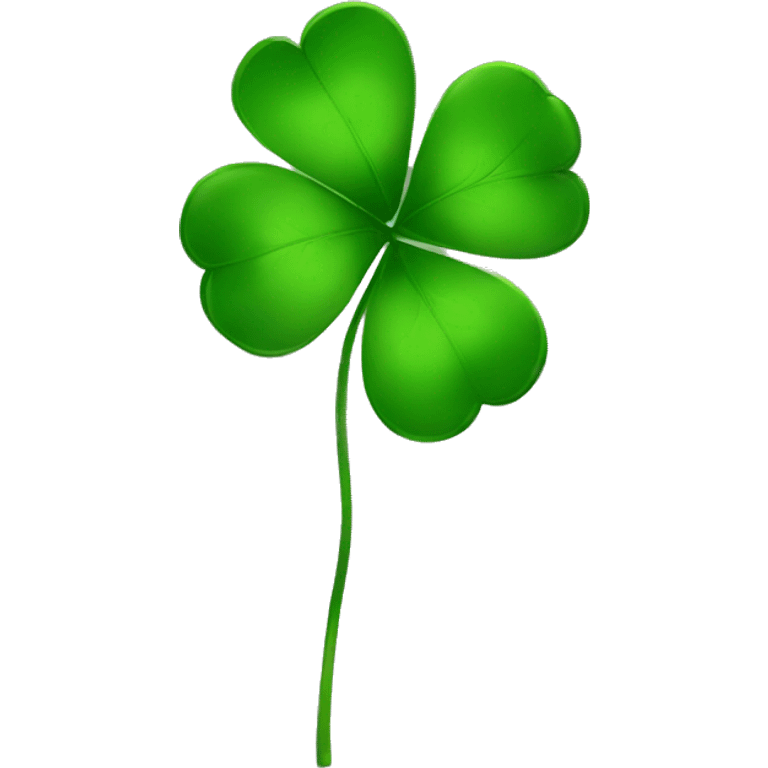 black four leaf clover emoji