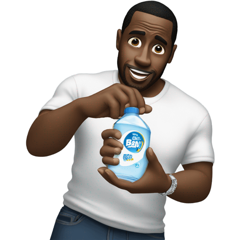 P diddy holding baby oil emoji